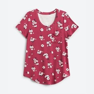 Market & Spruce Elaine Pocket Short Sleeve Tee sz XL